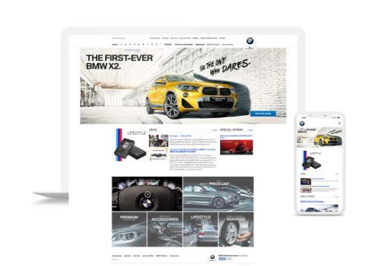 InterVision Service Web Design slide bmw 12